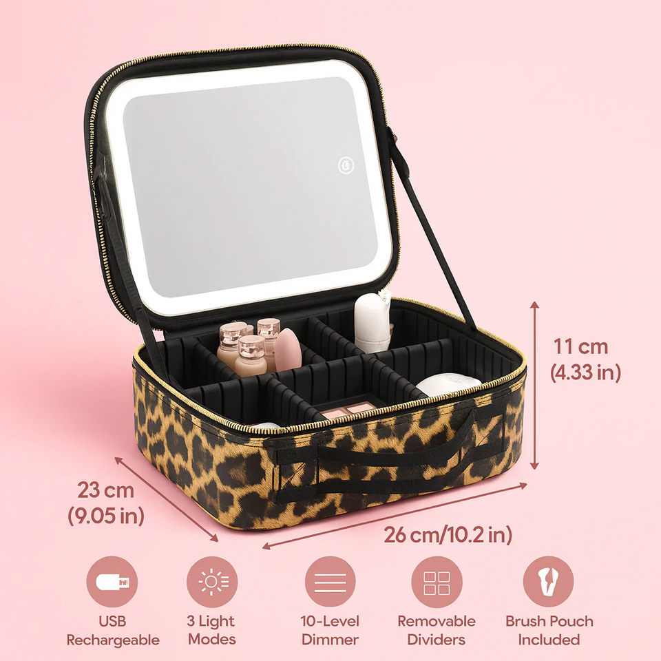 GoBe™ LED Makeup Bag with Lighted Mirror